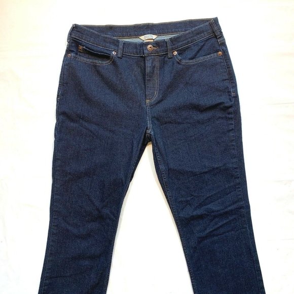 Duluth Trading DuluthFlex Daily Denim Jeans Womens 12x31 Slim Stretch Dark‎ NEW - Picture 3 of 11